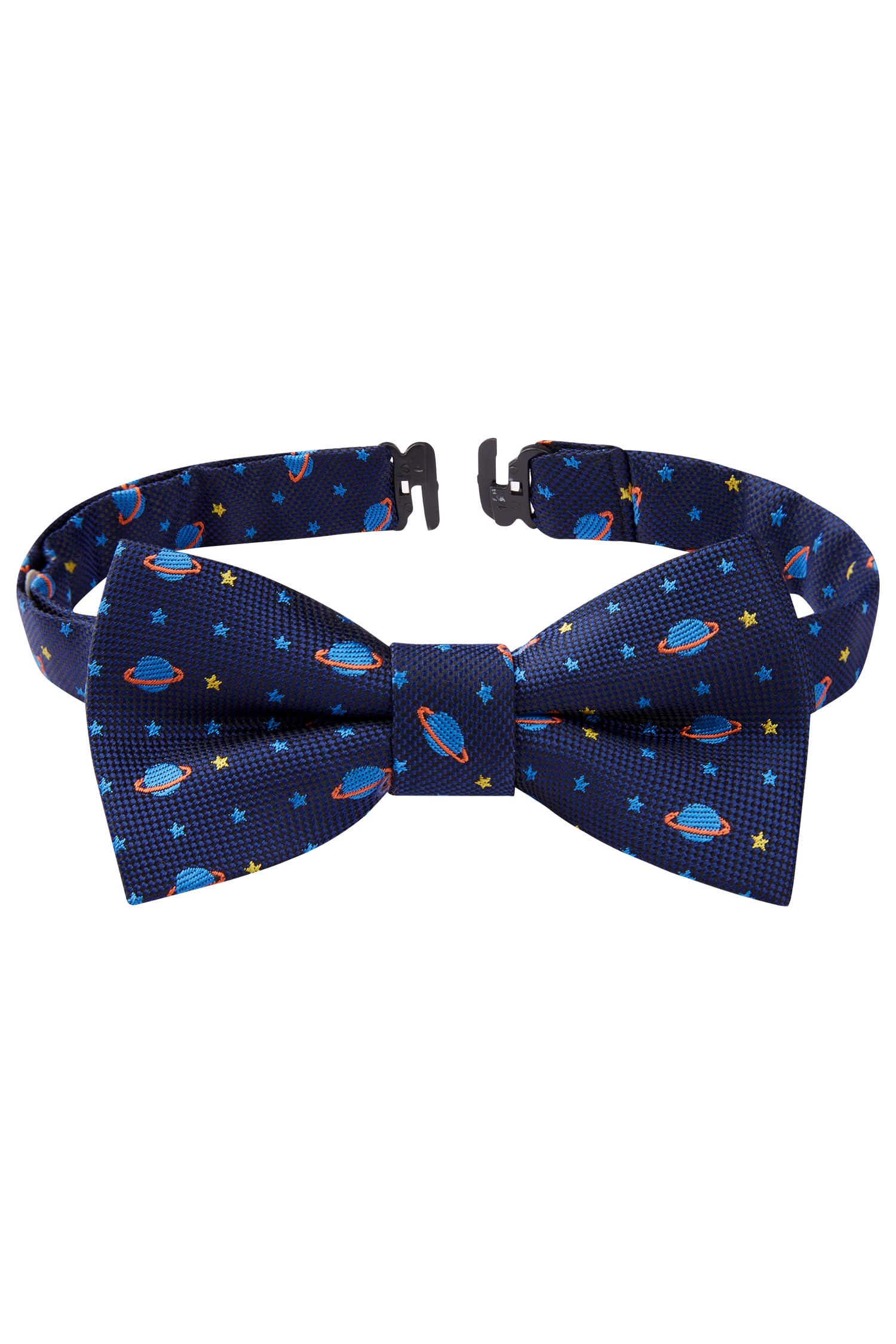 HISDERN Bow Ties for Boys Pre Tied Toddler Bow Tie Adjustable Kids Bowties Clip On Fun Patterned Bowties for Wedding Party