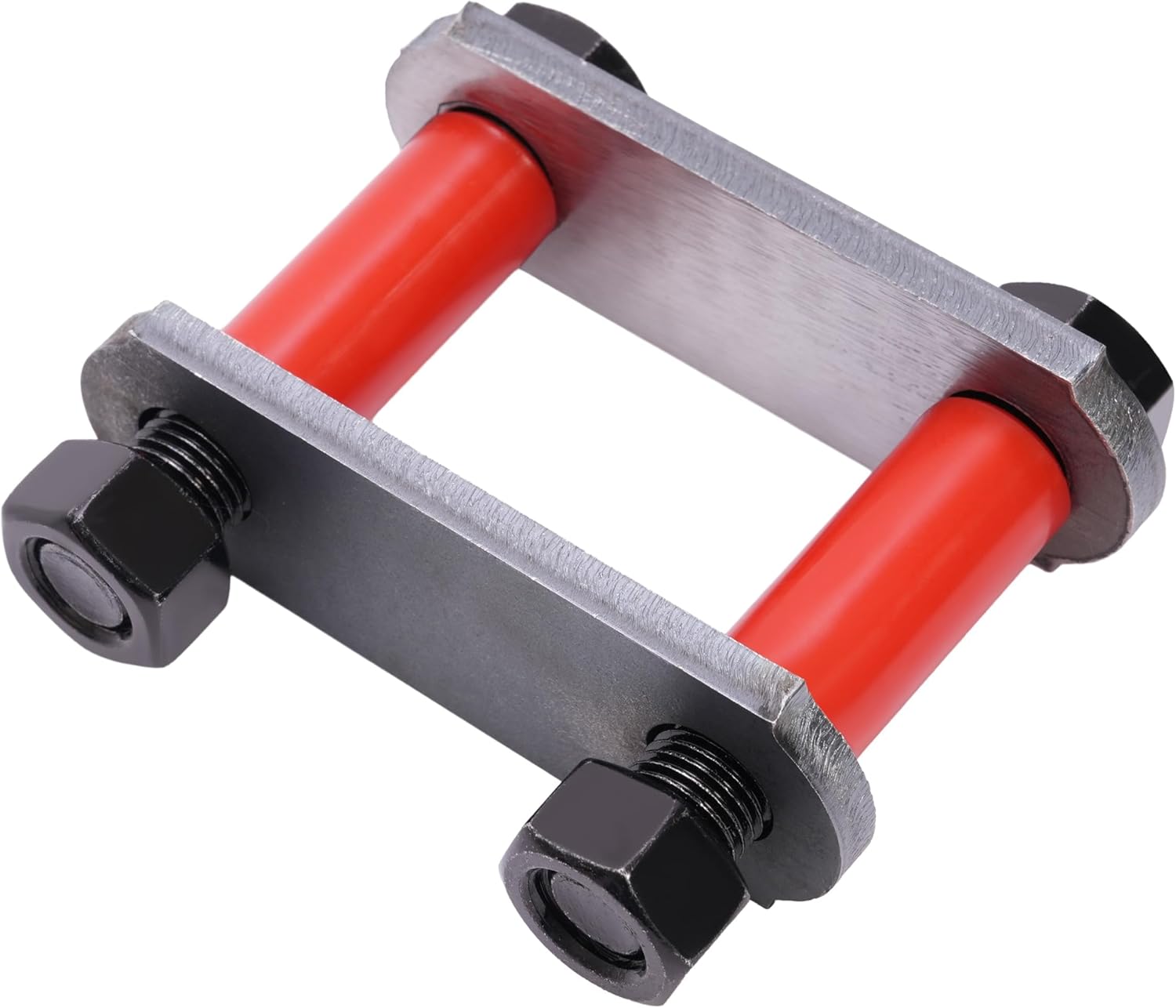 HECASA Heavy Duty Shackle Upgrade Kit Compatible with 1-3/4" Wide Double Eye Springs Steel Nylon Anti-Rust Oil Tandem Axle Trailer Spring Suspension Rebuild Kit