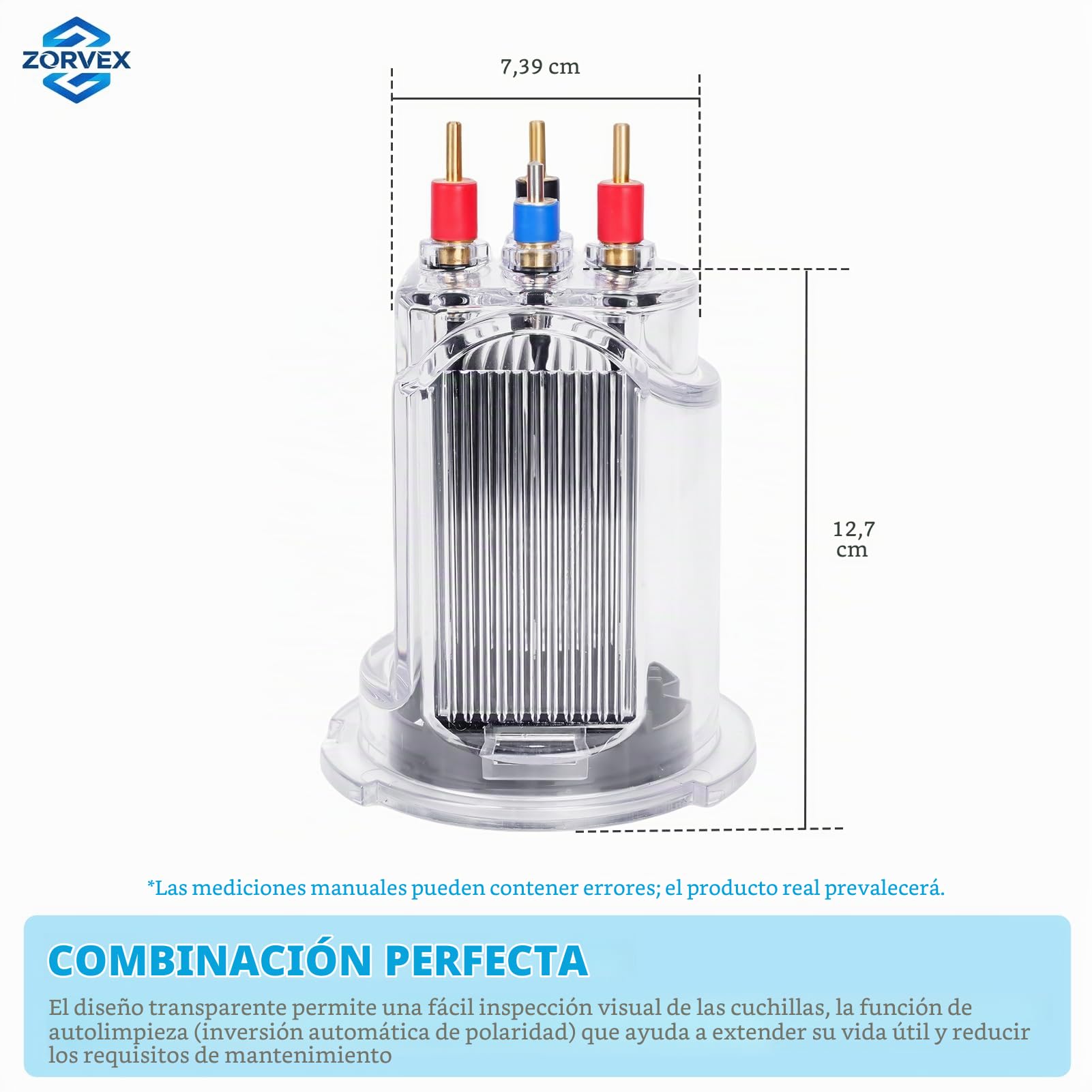 R0511400 - 35 electrodos de repuesto de celda de sal compatible con Zodiac Jandy AquaPure Ei Series Generador electrónico de cloro de agua salada APURE35 APURE35PLG, hasta 35,000 galones