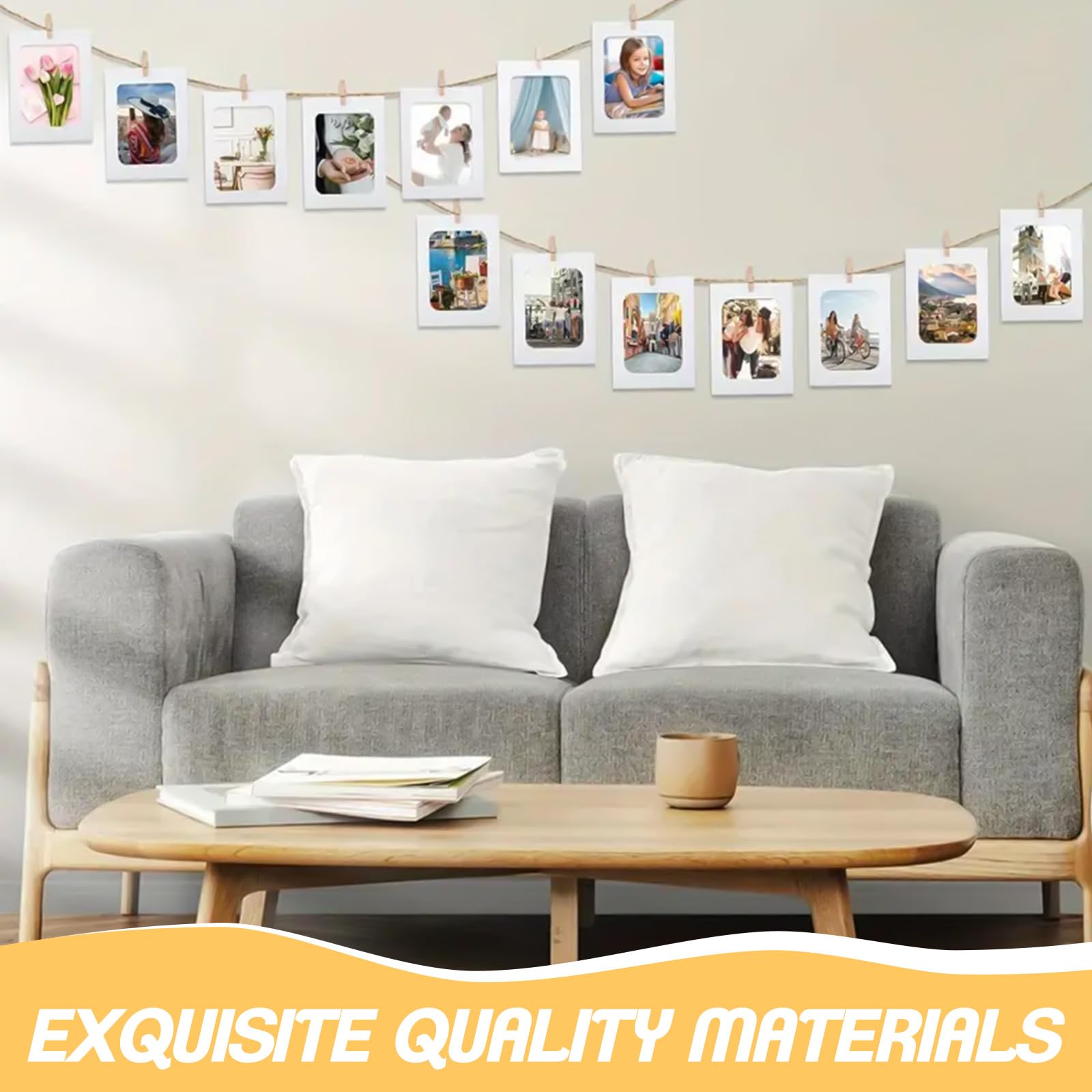 30Pcs Cardboard Photo Frames, Photo Mounts Cardboard, Paper Photoes Frames Mat, 4x6In Cardboards Picture Frames - Image 2