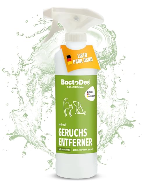 BactoDes Animal Ready Geruchsneutralisierer Spray 1L I Gebrauchsfertiger Enzymreiniger mit biologischer…