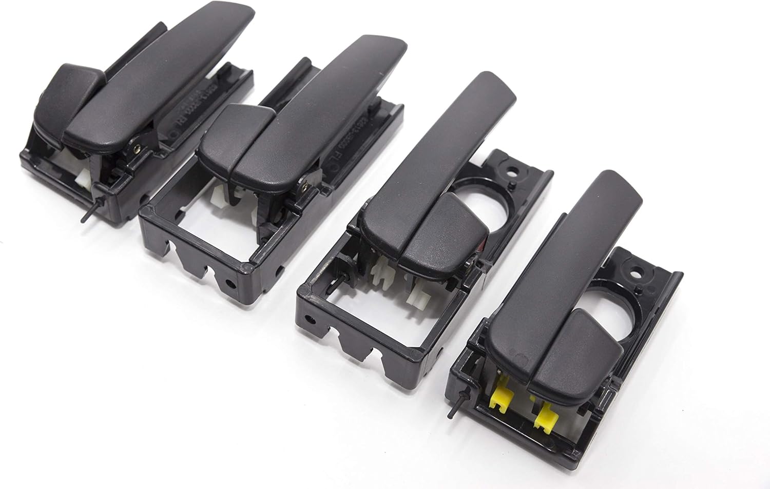 4Pcs Interior Door Handle Front Rear Left Right Textured Black for Kia Rio Rio5 2006 2011