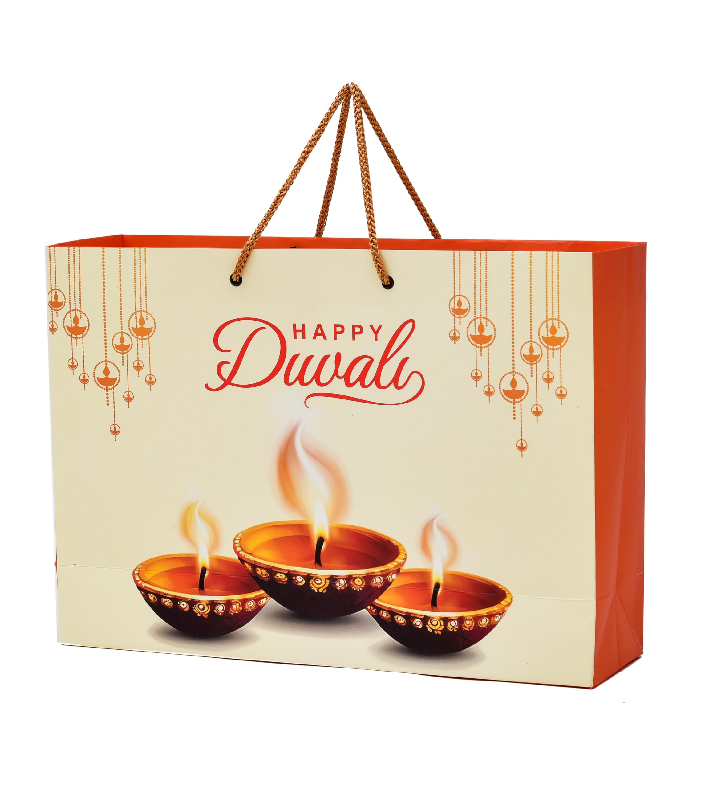 PPJ ® - HAPPY DIWALI (3 DIYAS MESSAGE) - PAPER CARRY BAG (10 PCS), 14 Inch X 10 Inch X 4 Inch for DIWALI RETURN GIFTS/DIWALI PAPER BAGS (Pack of 10) (B0CHPBKDBW) Amazon Price History, Amazon Price Tracker