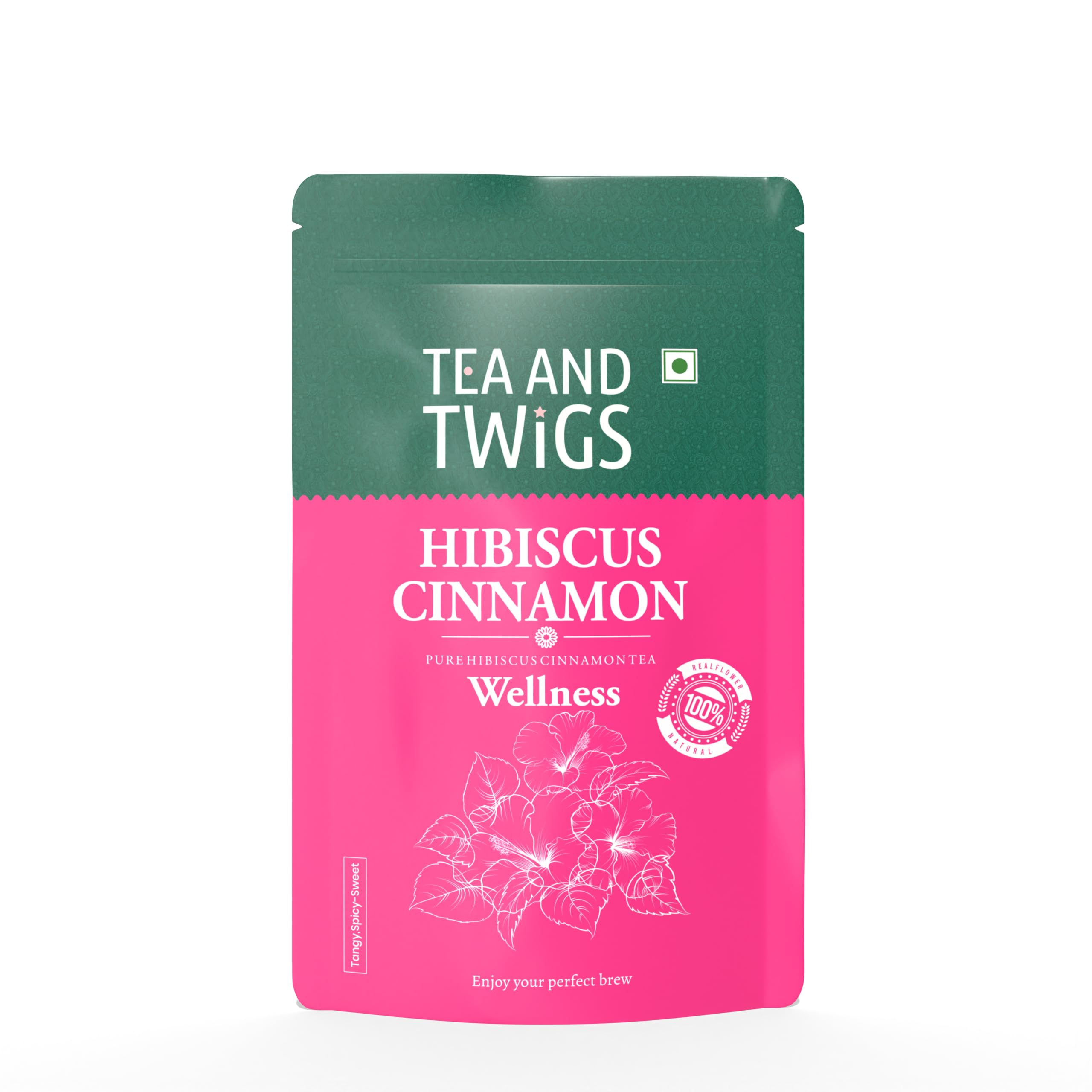 Tea And Twigs - Hibiscus Cinnamon Tea - 25 Tea Bags Pouch | Herbal Teas | Natural Hibiscus Flower and Cinnamon| Caffeine Free | Wellness Tea (B0D8W8YFQL) Amazon Price History, Amazon Price Tracker