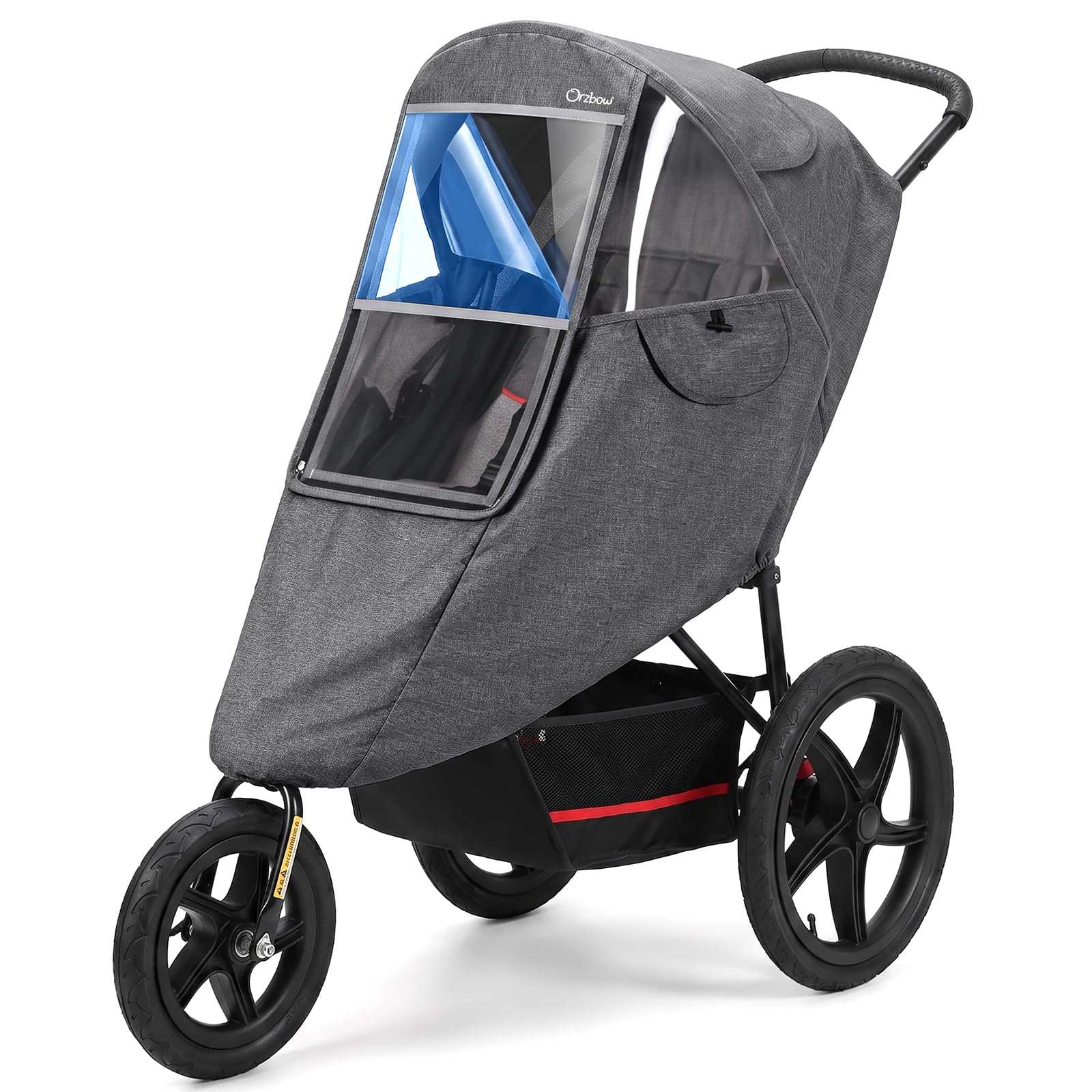 Orzbow Universal 3 Wheel Rain Covers with Easy Access Large Opening, Grey
