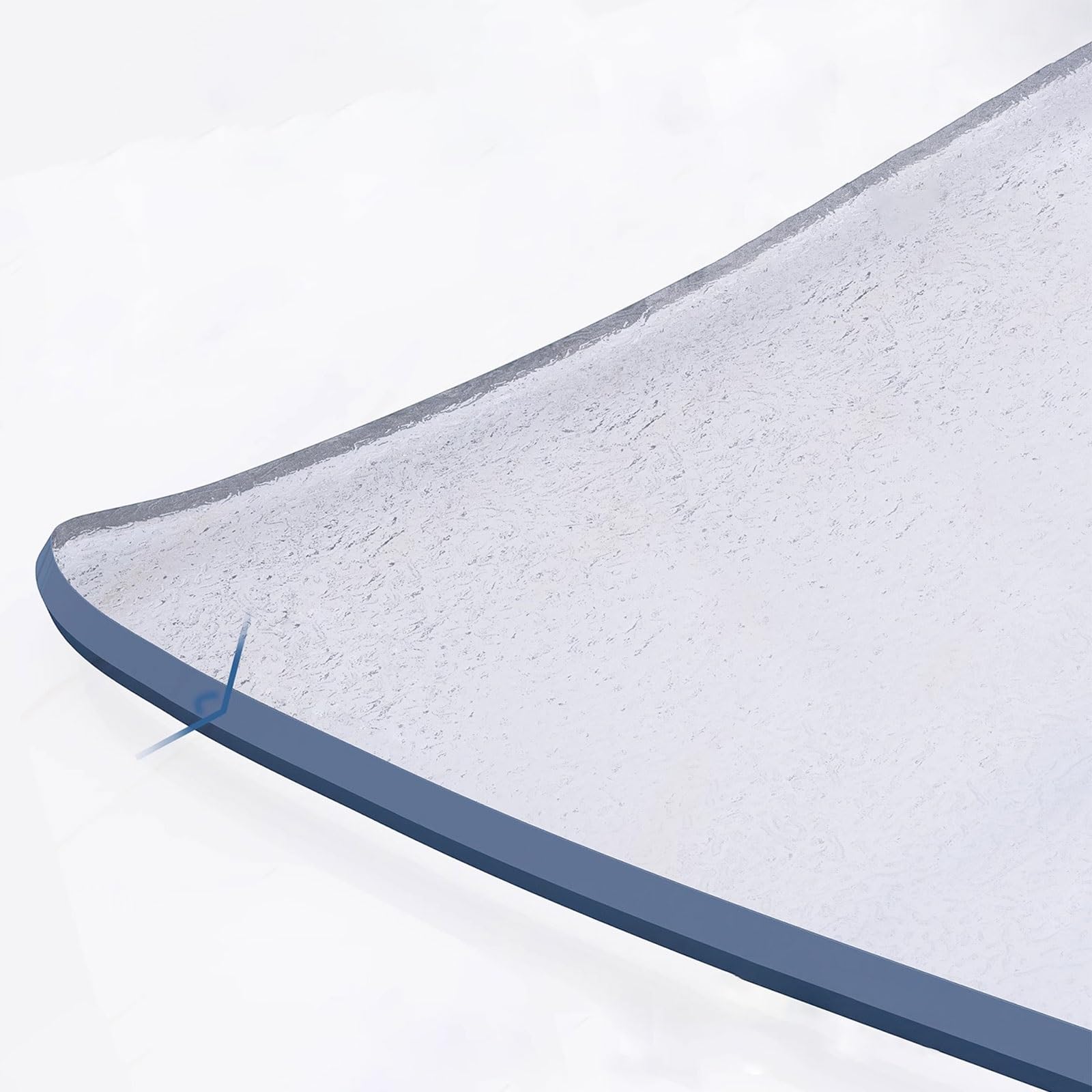Eiauiuo Clear Transparent Table Protector PVC Frosted Dining Table Cover