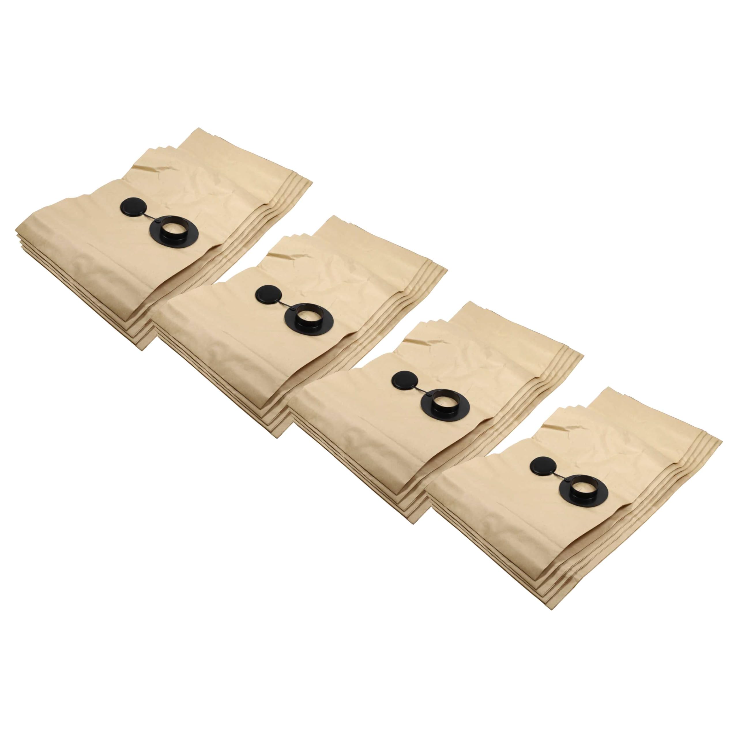 vhbw 20 x worek do odkurzacza kompatybilny z odkurzaczem Festool SR 5, SR 6 - papier, 29,7 cm x 99,6 cm, piaskowy
