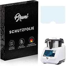 Bruni Screen Protector compatible with Silvercrest Monsieur Cuisine smart Protector Film, crystal clear Protective Film 2X