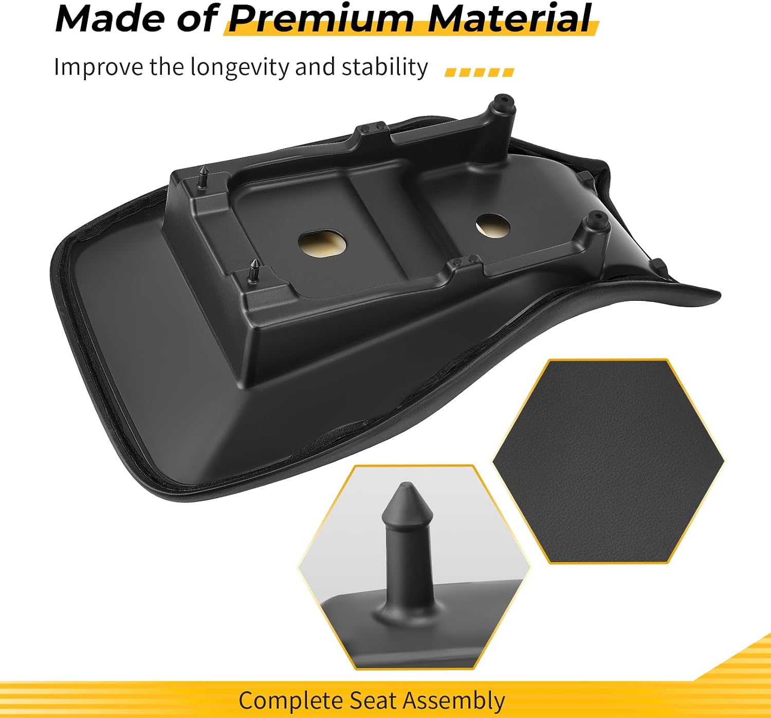 M MATI Complete Seat Assembly for Polaris Sportsman 450 HO 2016-2017 Sportsman 570 2016-2020 2688340-070 2686514-070 2686537
