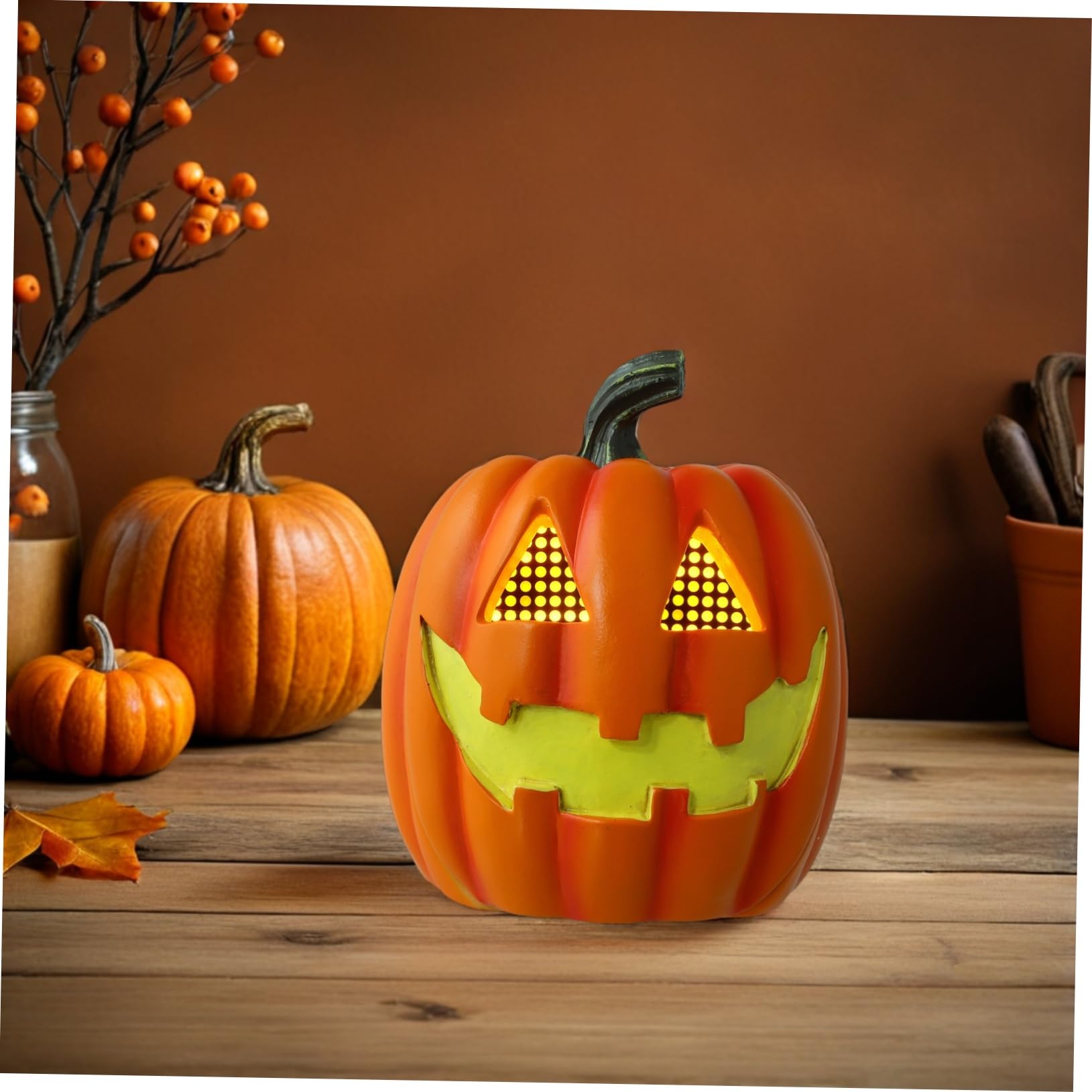 Alipis Lampada Halloween LED da in Plastica Batteria Decorazione Festival Interni ed Esterni Luce Notturna Wireless per e Feste Tema Halloween