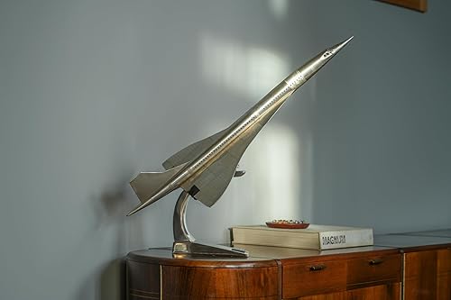 Miniatura 2 de Authentic Models Modelo Airplane Avión coleccionable Concorde, réplica de aluminio de modelos originales y soporte de exhibición para decoración