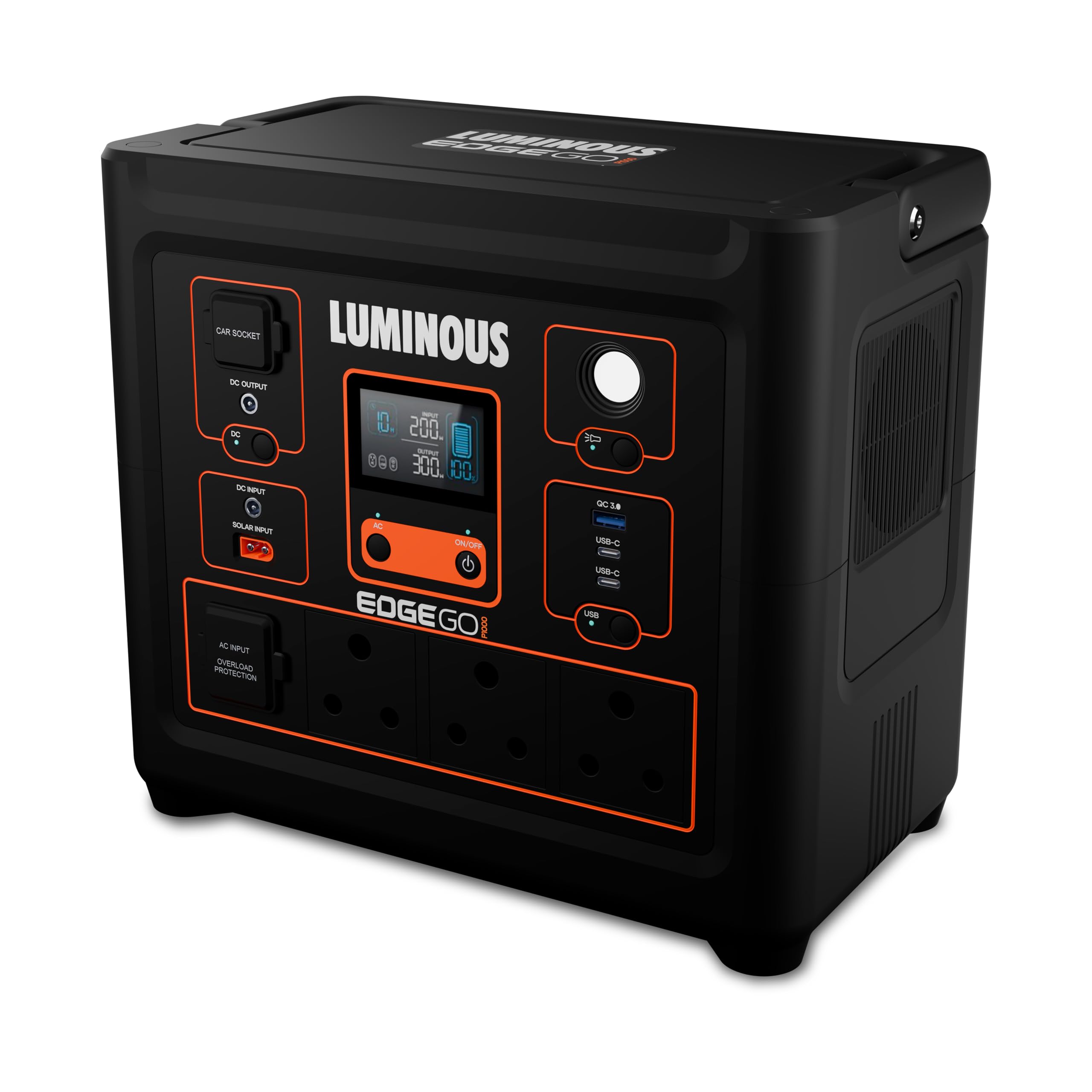 Luminous Edge GO P1000 Portable Power Station | 800W Output | Fast Charging | Powers Multiple Devices | For Campers, Outdoor Shoot, Travel, Outdoor Parties, & Home Back-up | 5 Year Warranty-image-29