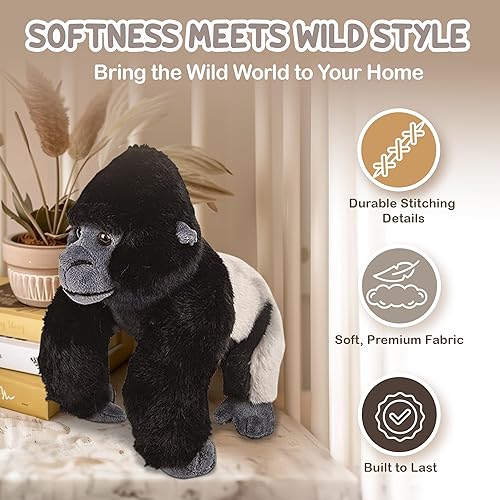 Miniatura 3 de Forest & Twelfth Peluche de nutria de río de 12 pulgadas, colección reliquia, materiales de primera calidad, el mejor regalo para niños a partir de