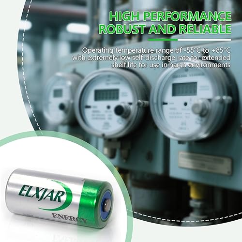 Miniatura 2 de Lunggwey Paquete de 2 baterías de cloruro de ionilo de litio de 3.6 V XL-055F (Li-SOCl2), repuesto para Xeno XL-055F, XL-055H Tadiran TL-2155,