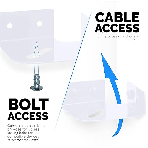 Miniatura 5 de BRAINWAVZ Pequeño estante esquinero de metal para cámaras de seguridad, monitores de bebé, altavoces, decoración del hogar y más, adhesivo universal