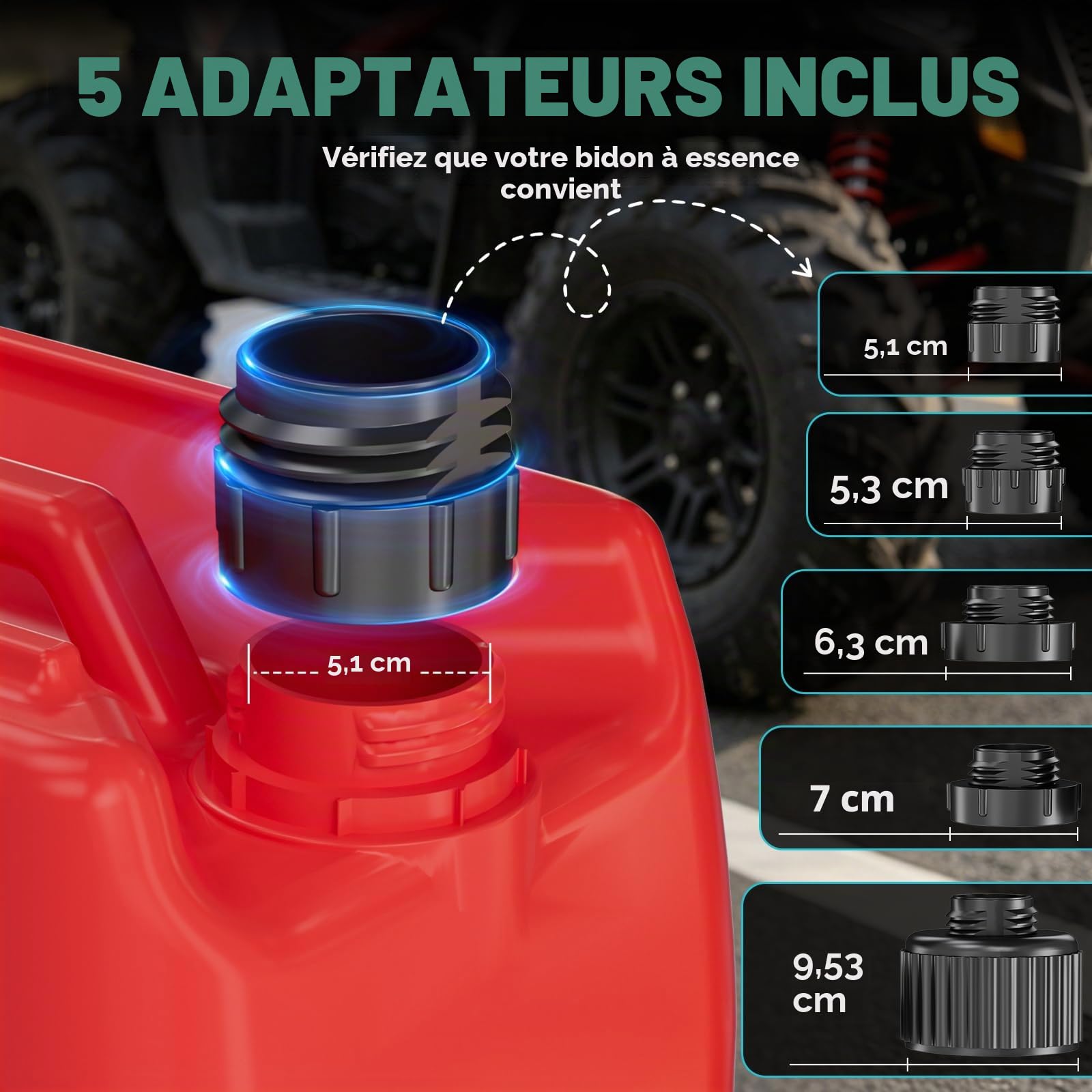 Ecarke Pompe Electrique Carburant 5GPM avec Arrêt Automatique et Alerte Sonore, Compatible avec Batteries M-akita 18V, Tuyau 1,3m, Pompe a Carburant Adaptée Aux Machines D'extérieur(Outils Uniquement)