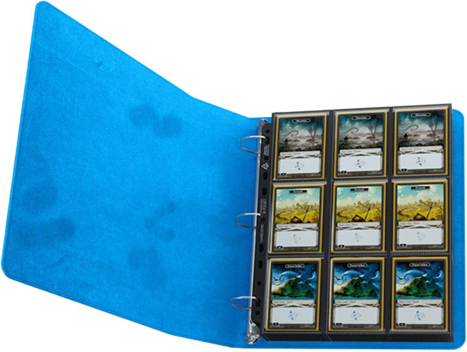 Prime Ring-Binder | Fits Standard-Sized 9-Pocket or 18-Pocket Pages | Premium Card Game Protection | Water-Repellent Nexofyber Surface | Microfiber Inner Lining | Blue Color | Made by Gamegenic