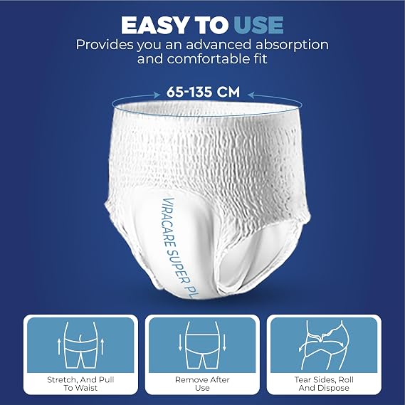 12 x Super Plus Incontinence Pants Women and Men, Adult Nappies