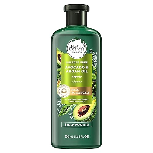 Miniatura 2 de Herbal Essences Champú sin sulfato de aceite de aguacate y argán, 13.5 onzas líquidas (paquete de 2)