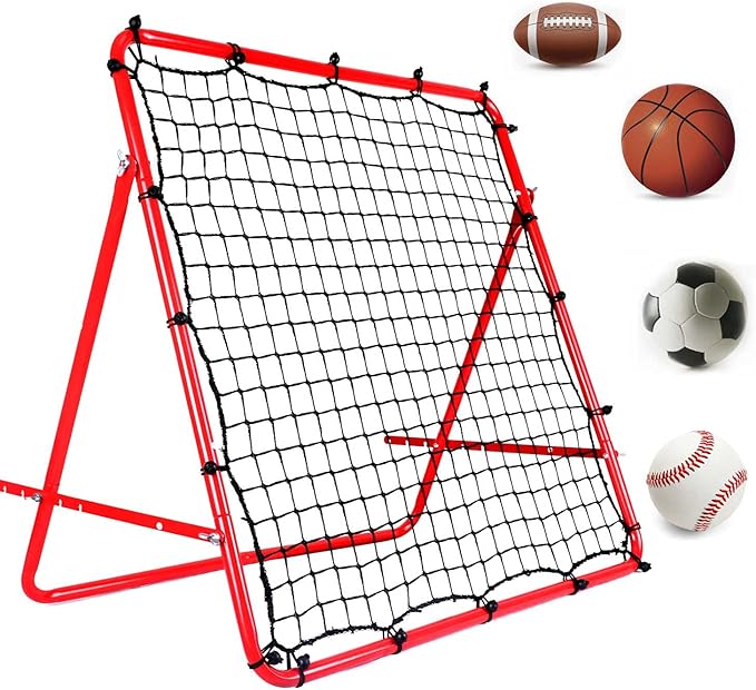 DRM OneSided Soccer Rebound Net Football Rebound Net Portable Spring
