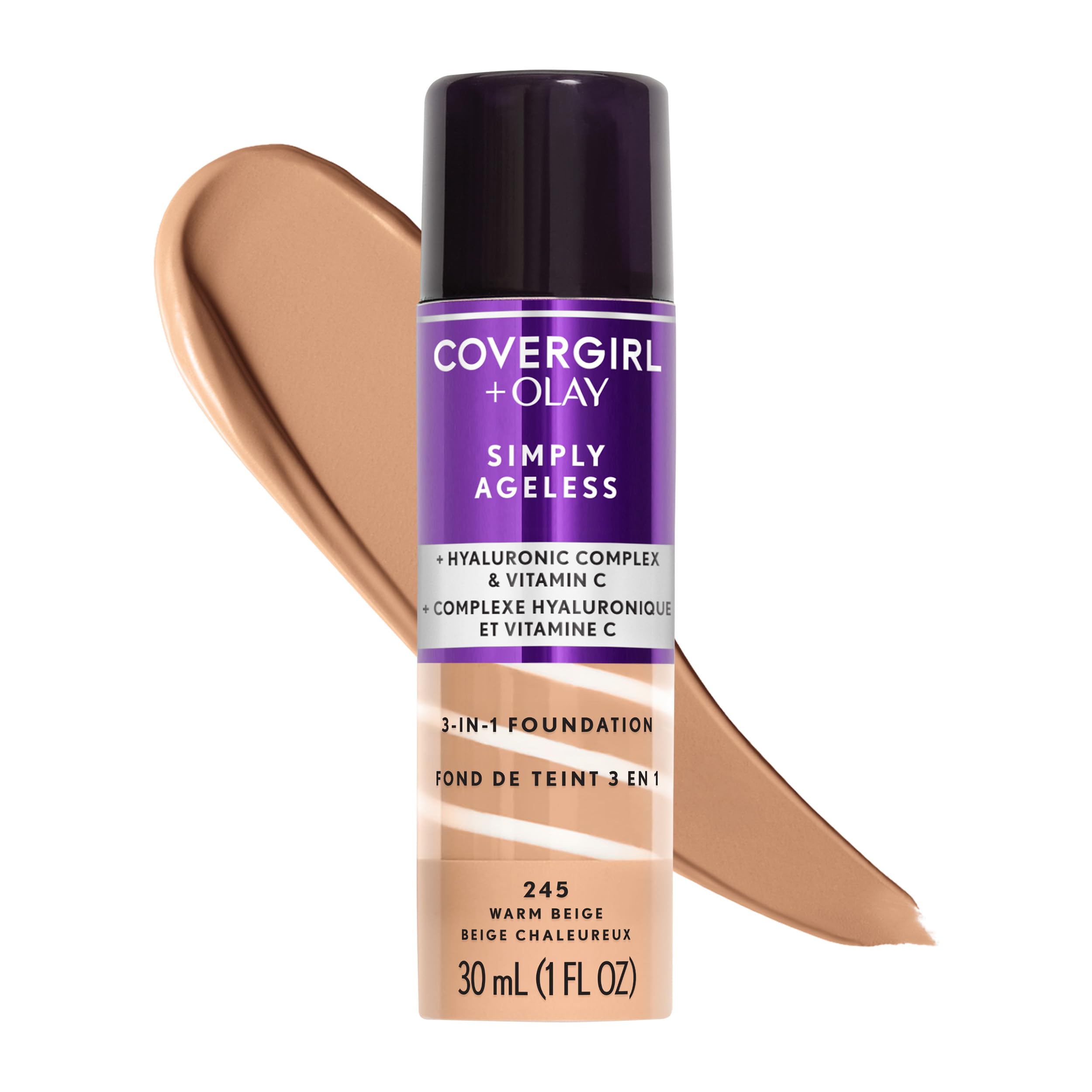 COVERGIRL Simply Ageless 3-​in-​1 Liquid Foundation - Warm Beige 245