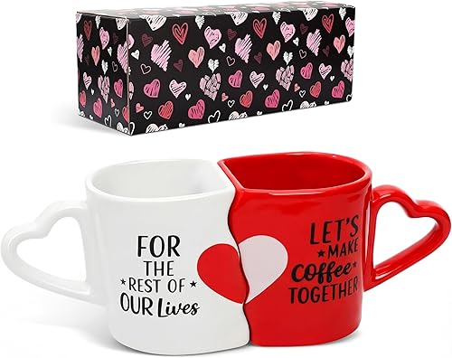 2 Pcs Engagement Gifts for Couple Wedding Gifts Valentines Couple Coffee Mugs 2026 Ceramic Let's Make Coffee Together Gift with Gift Box for Newlywed Anniversary Bride and Groom Mr and Mrs 2 Pcs Engagement Gifts for Couple Wedding Gifts Valentines Couple Coffee Mugs 2026 Ceramic Let's Make Coffee Together Gift with Gift Box for Newlywed Anniversary Bride and Groom Mr and Mrs