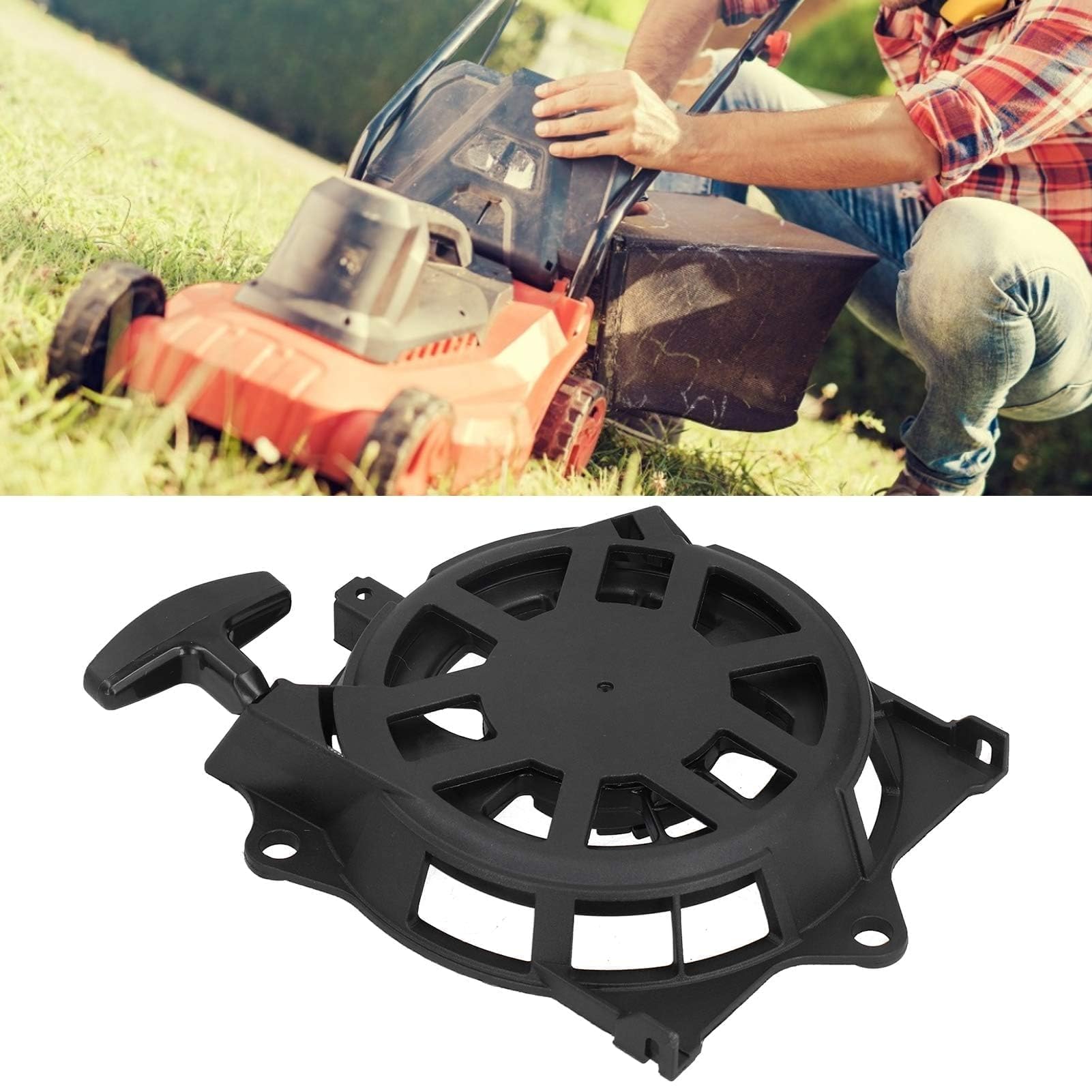 Agatige Avviamento A Strappo, Gruppo Avviamento A Strappo, PVC Di Ricambio Gruppo Avviamento Tosaerba Attrezzatura Tagliaerba Da Giardino Adatta Per Honda GC190 GCV190 28400 ‑ Z0M ‑ 801