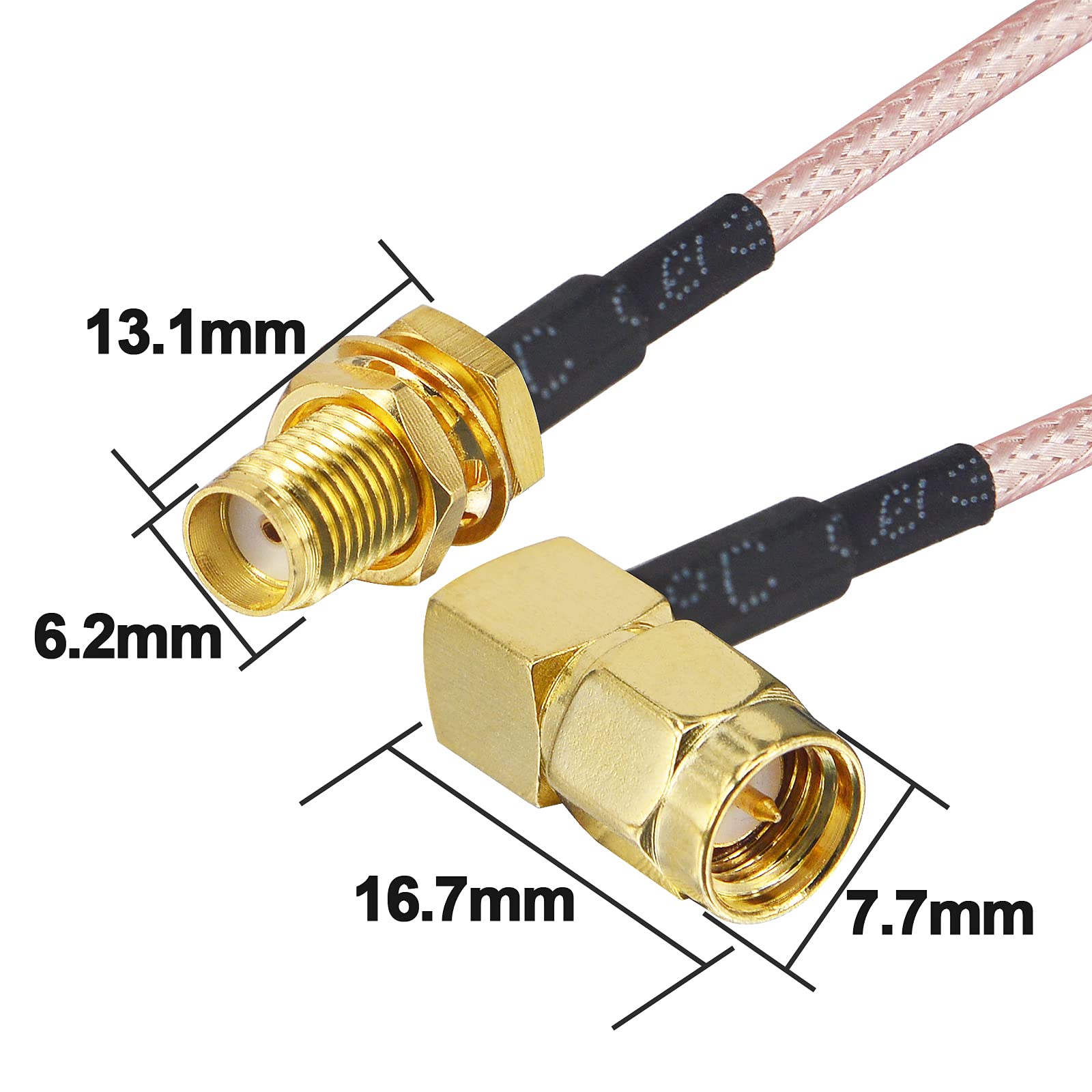 TUOLNK Connettore SMA Da 90 Gradi Maschio A Femmina SMA Kit - Foto 8