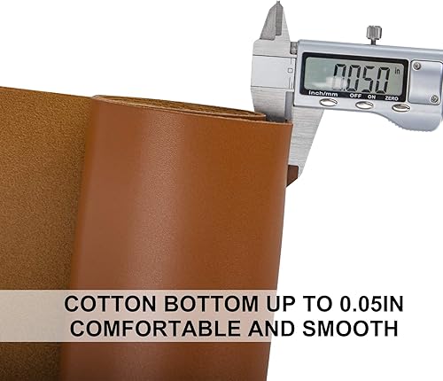 Miniatura 5 de Material de la tela de poliuretano, hojas de cuero sintético sintético de 0.047 in de grosor, 1 yarda, 54 x 36 pulgadas, perfectas para tapicería,