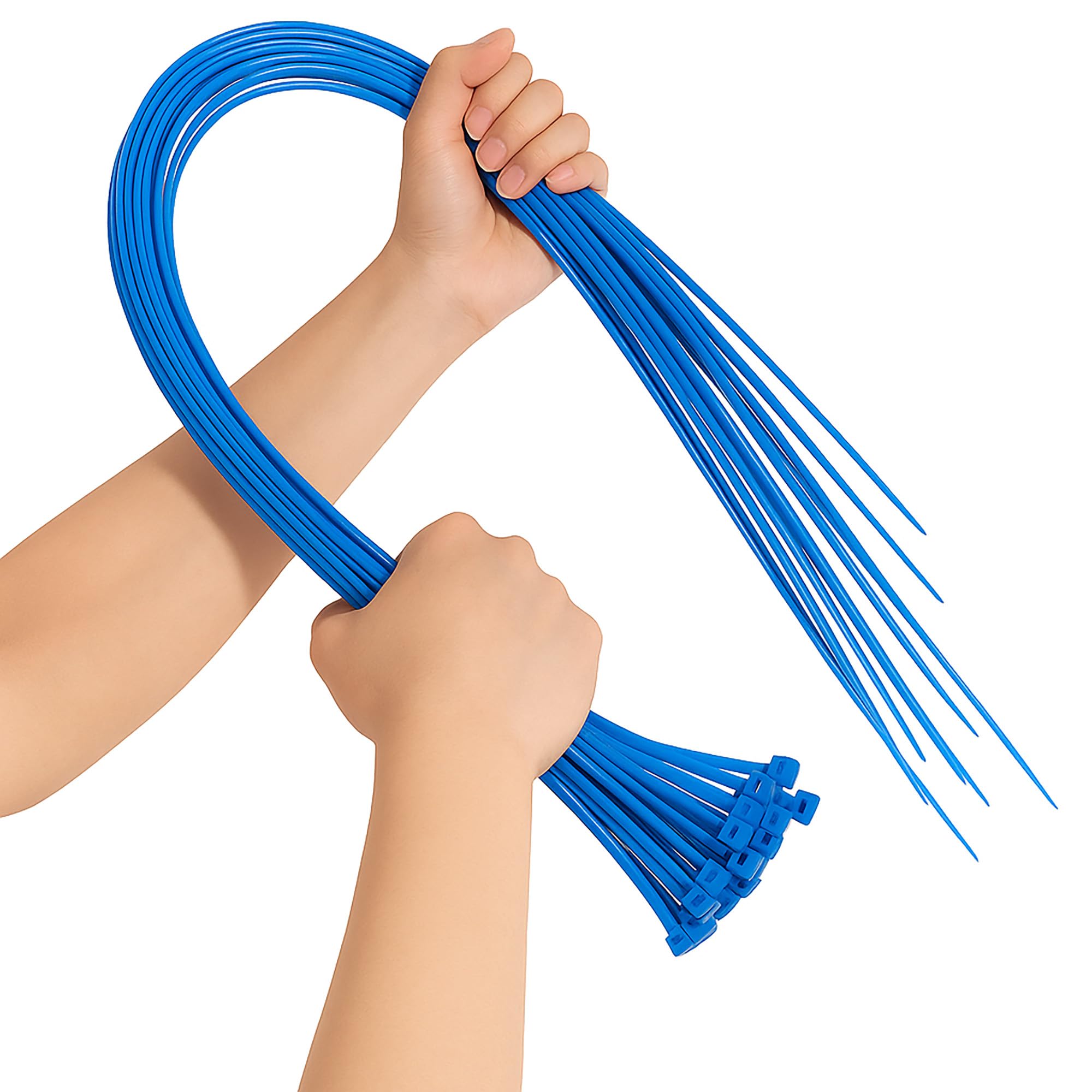 On1shelf Blue On1shelf® Cable Ties, 900Mm X 9.0Mm, 35.4" Premium Tie Wraps, Strong And Long Nylon Zip Tie (10, )