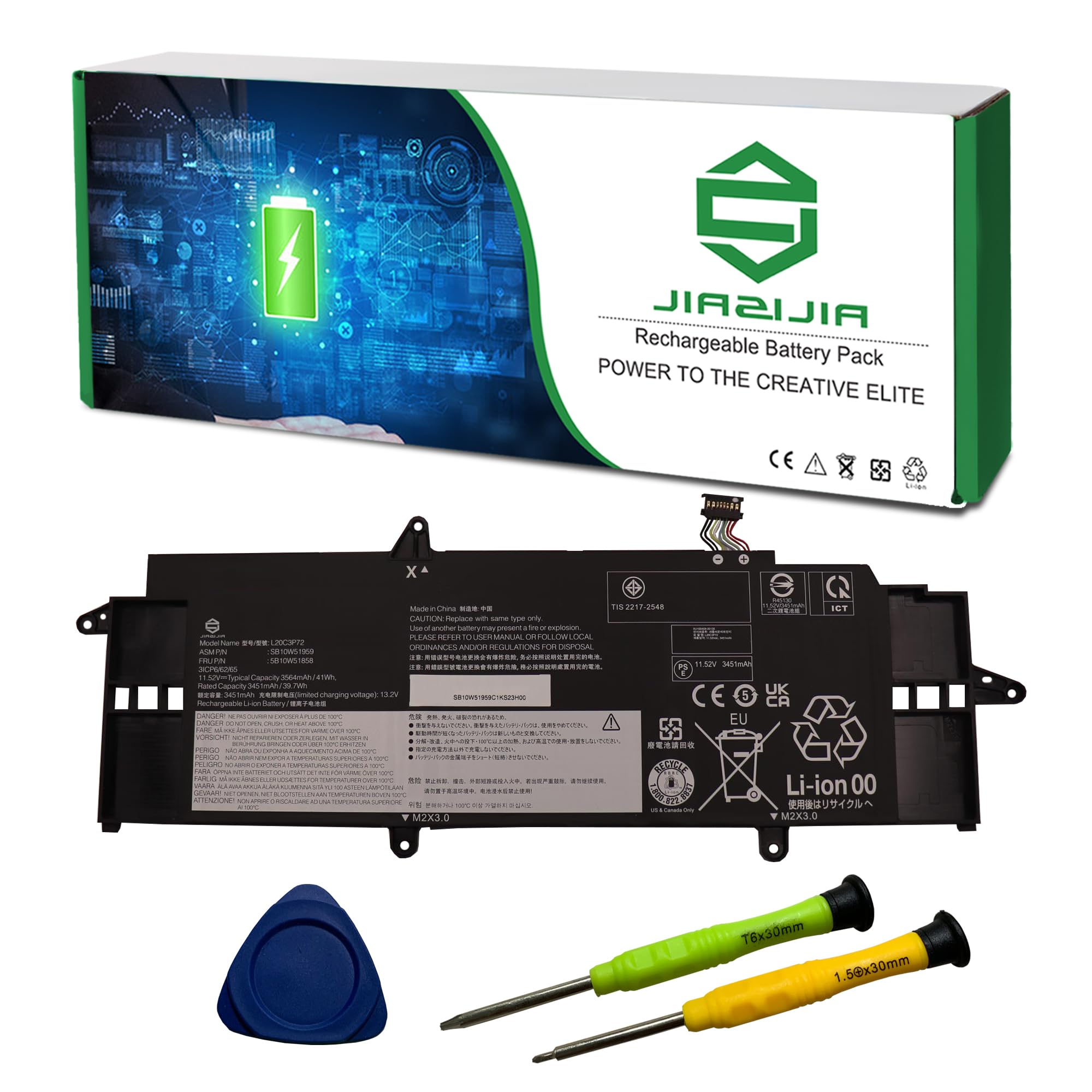 Amazon.com: JIAZIJIA L20C3P72 Laptop Battery Replacement for