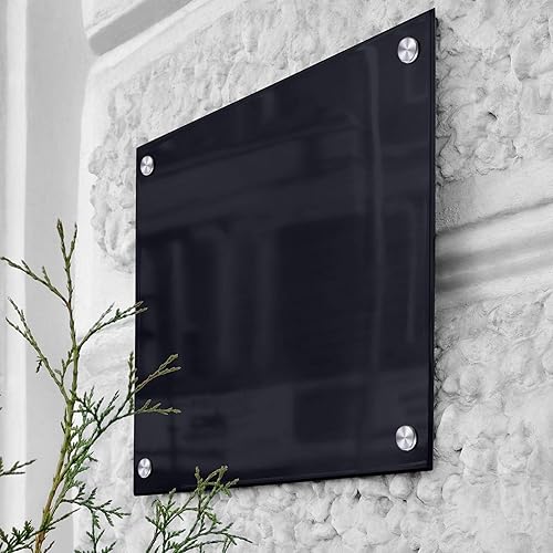 Miniatura 7 de Tornillos de separación para señales, tornillos de publicidad de acero inoxidable, soportes de pared de cristal acrílico, 8 piezas (12 x 34 pulgadas)