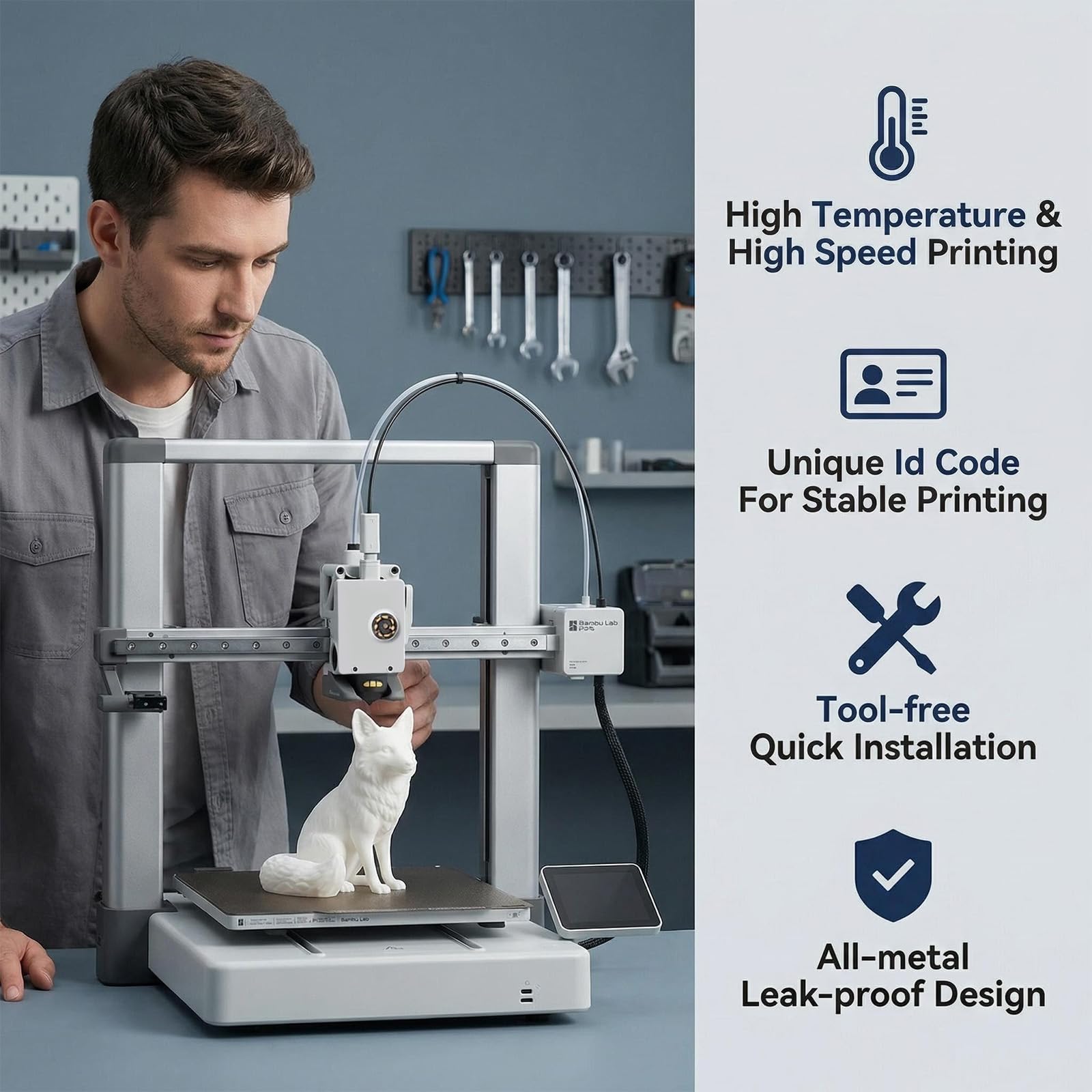 2er-Pack Aufgerüstetes 0,4 mm Hotend-Kit für Bambu Lab P2S, Inklusive Gehärteter Stahl-Düse Und Elektroplattierter Heizblock Mit 4 Silikon-Socken, 3D-Drucker-Zubehör kompatibel mit Bambu La