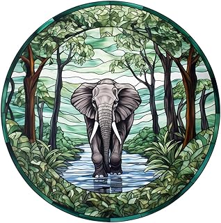 14CT Cross Stitch Kits Stamped for Adults Animals Elephants Pre Printed Cross Stitch Kits for Beginners (14CT Stamped Cross Stitch kit, A Sturdy Elephant)