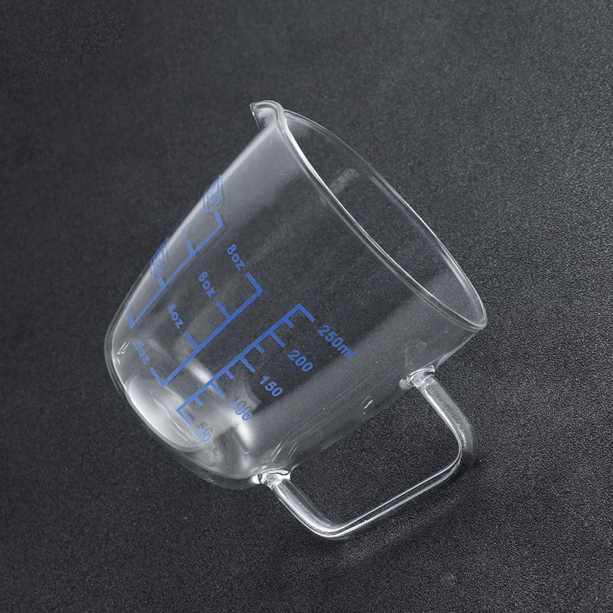 jojofuny Tazas Medidoras de y Resistencia al Desgaste Juego de 2 de 250ml y 500ml Medición Clara para Cocina y Restaurante