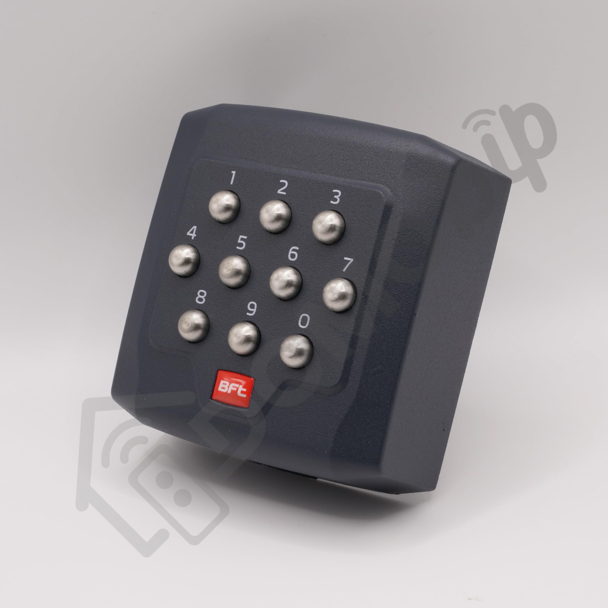 BFT Q.BO PAD P121025 - Clavier à code filaire antivandalisme - Contrôle d’accès Wiegand - 12/24 V - Boîtier métal - Touches inox + 1 Goodies DOMOBIP