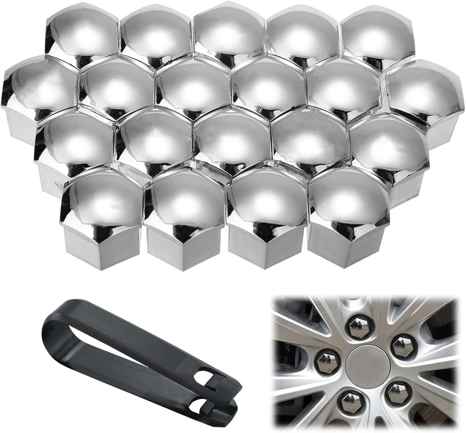 VAPORVERSE Wheel Nut Covers for BMW X3 IX3 X4 G01 G02 G08 2023-2024,