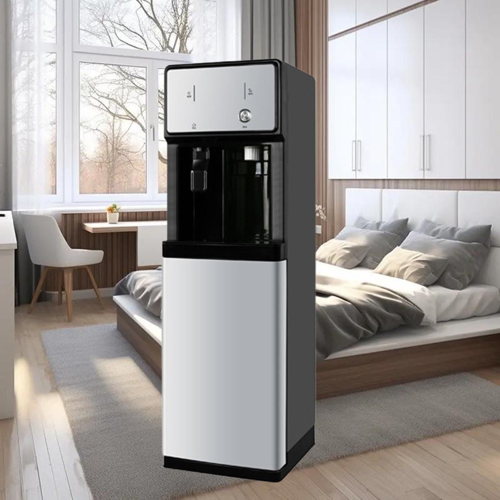 Refroidisseur d'eau Distributeur d'eau Autonome 220 V Fontaine À Eau Glacée Chaude Froide