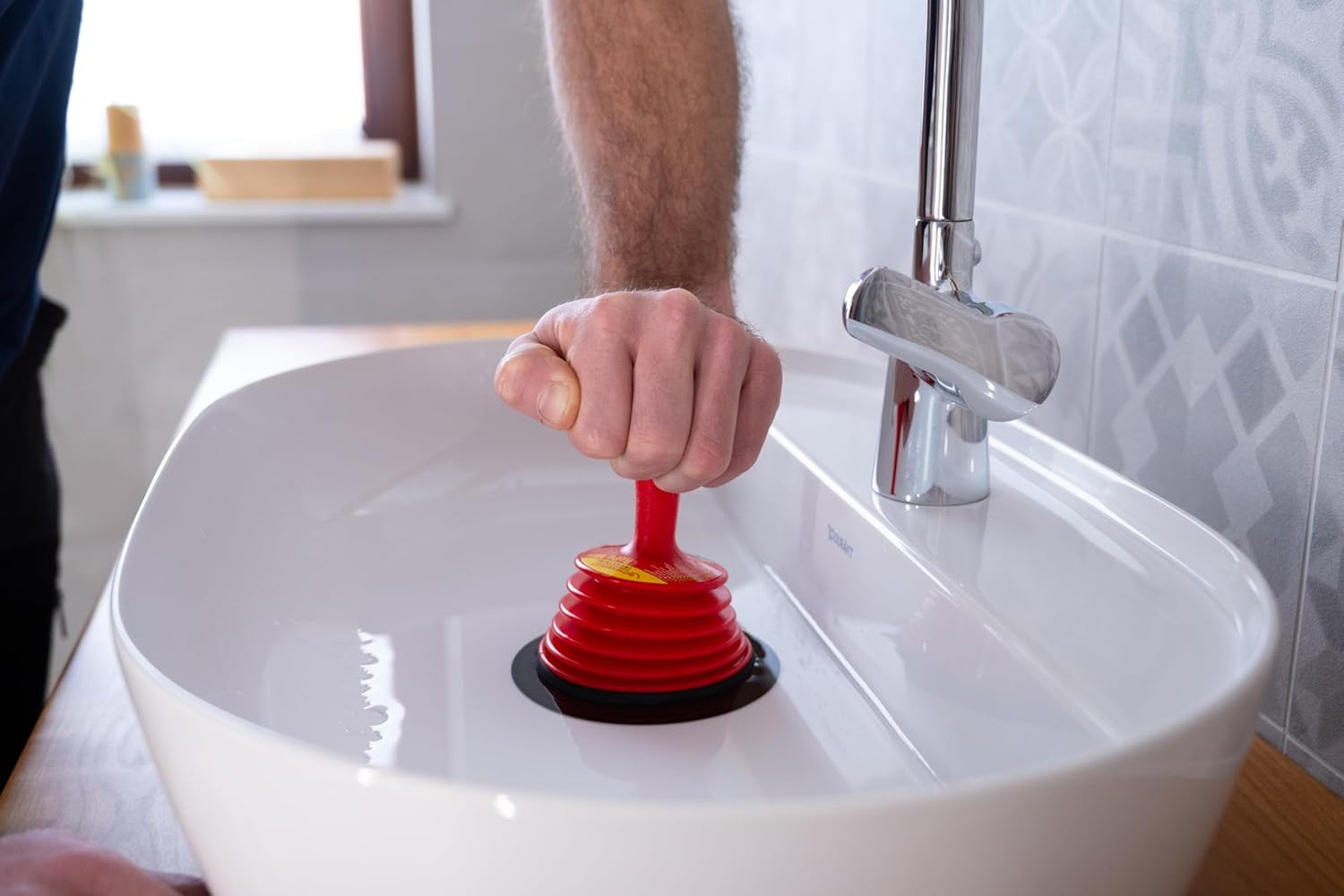 ROTIK ROTHENBERGER Industrial Suction Bell Plunger RoPü Mini, 12 x 12 x 16 cm, Farblich Sortiert
