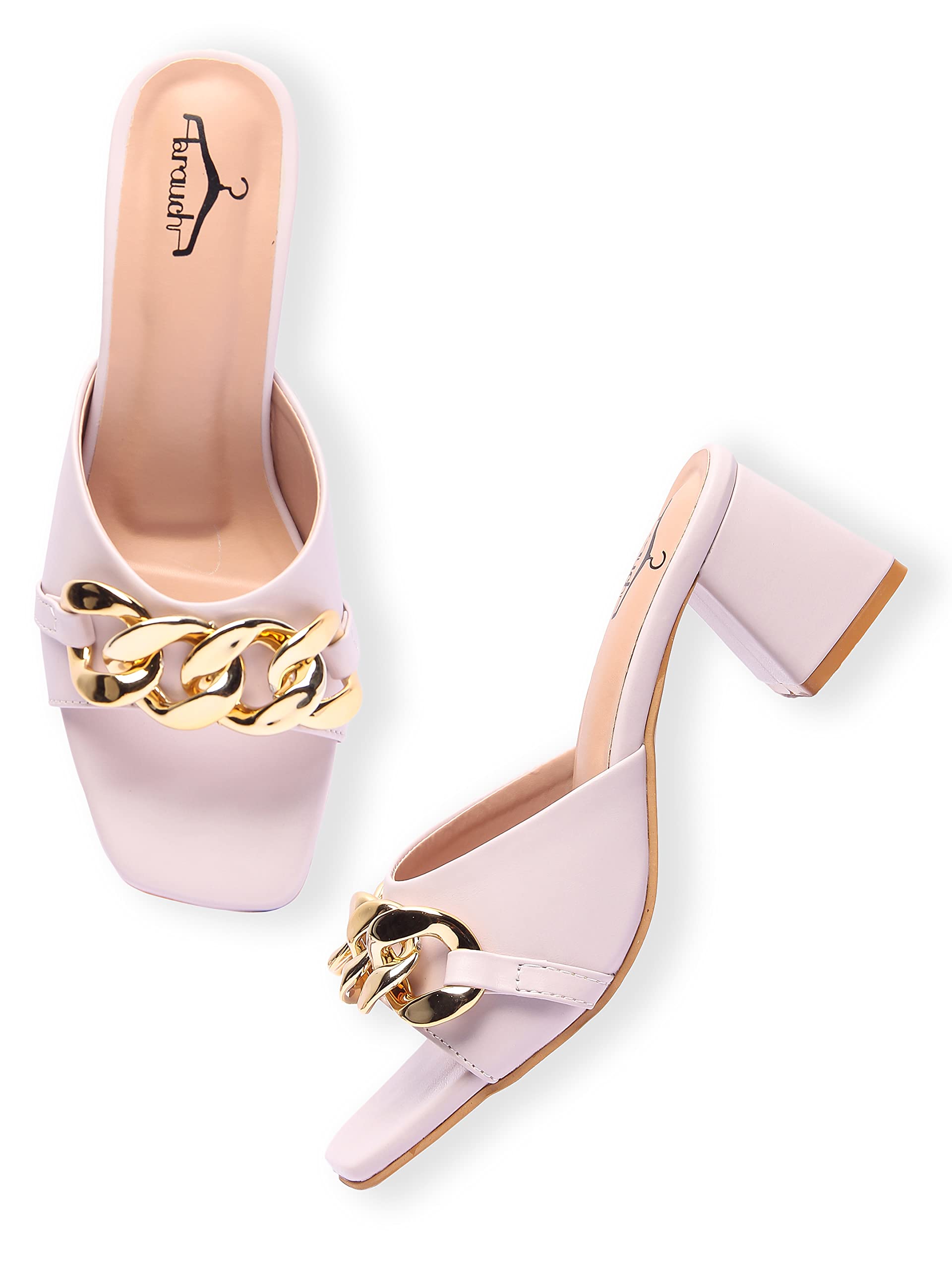 brauch Purple Stylish Buckle Heel For Women/Girls (B0B61C59X2) Amazon Price History, Amazon Price Tracker