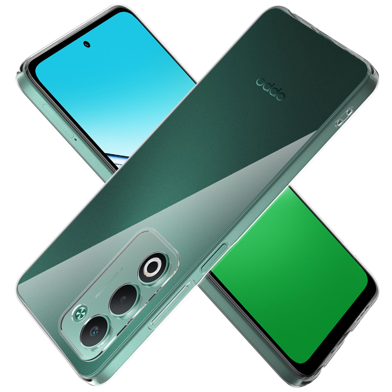 Amazon | For OPPO A5 5G ケース カバー Mosasa クリア ソフトカバー