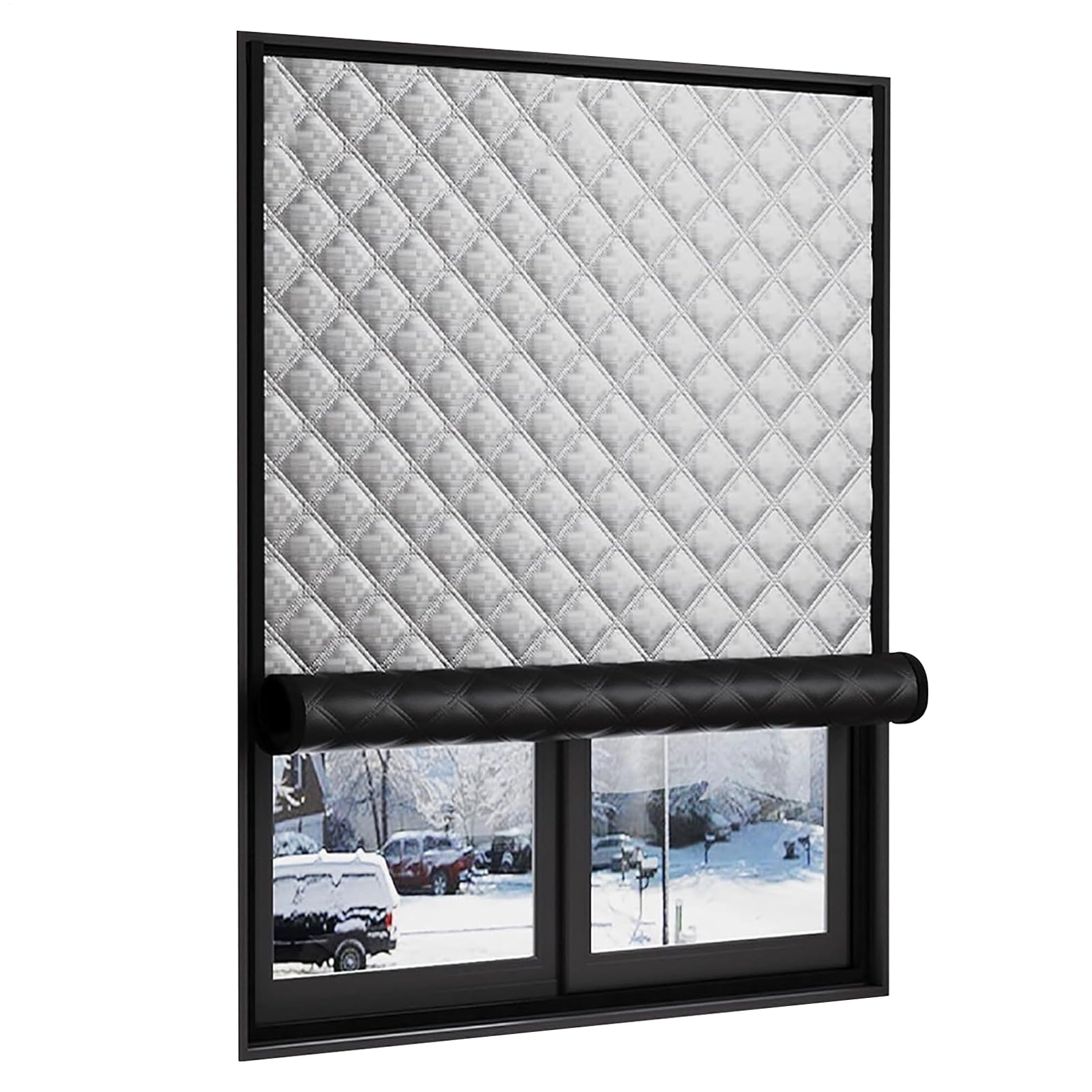 Rideau et couverture hivernale isolante pour fenêtre 99x180