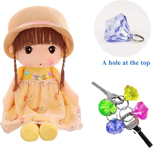 Miniatura 3 de HAPTIME 40 gemas de plástico coloridas, piedras preciosas para niños, joyas de plástico de diamante falso, gemas acrílicas para manualidades,