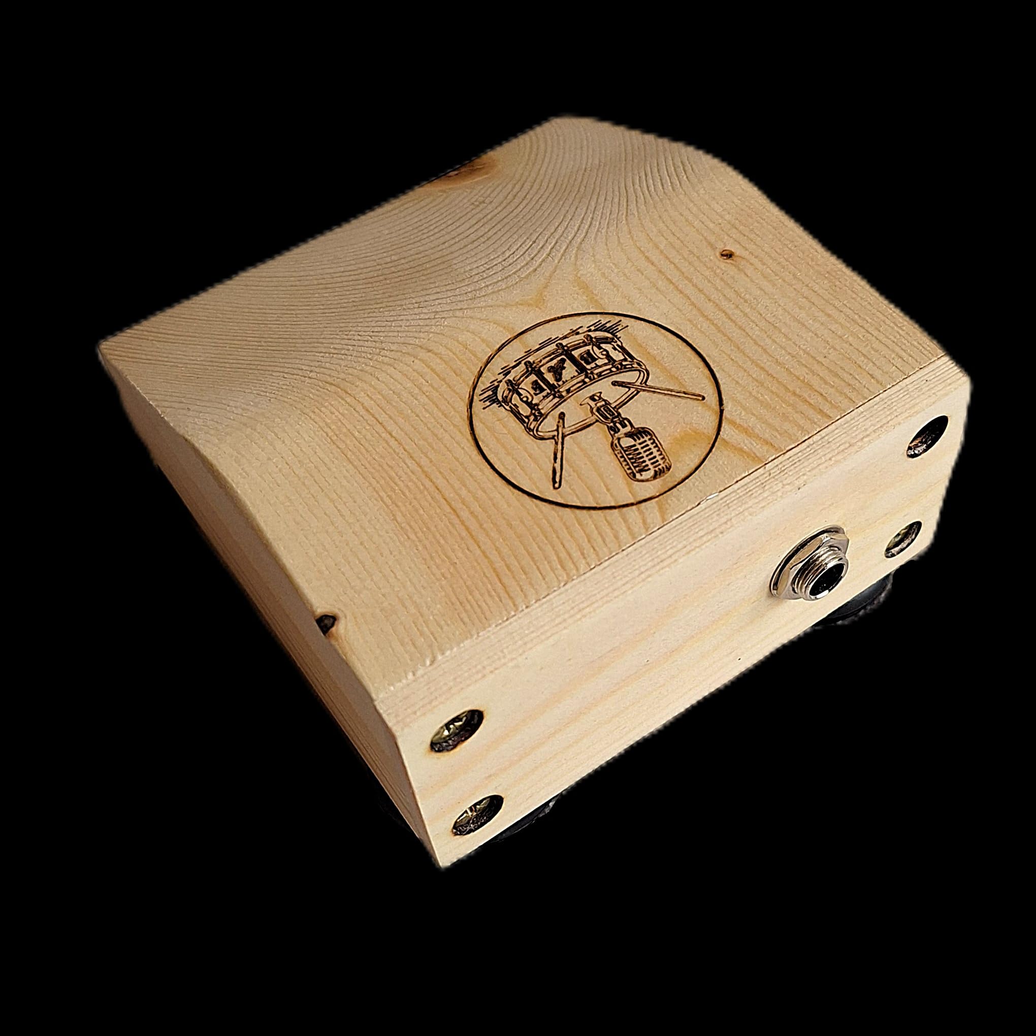 Stompbox compact à bouton-pression, tambour, cajon, Rhyth-Mic M4a2. Bois de pin