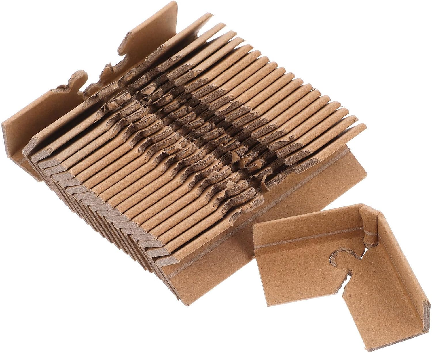 SEWACC 30pcs Paper Cardboard Box Edge Protectors for Shipping and Packaging Scratch Protection Corner Guards for Boxes Efficient Replacement Packaging Edge Guards for Transit