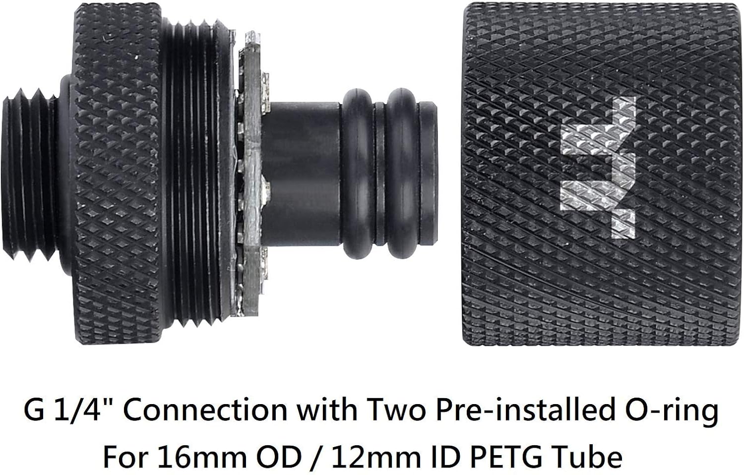 Thermaltake Pacific RGB Plus TT Premium Edition 6-Pack G 1/4" PETG Tube 16mm OD 12mm ID Fitting Kit CL-W185-CU00BL-A