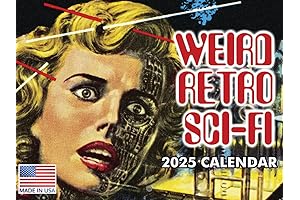 2024 Sci-Fi Wall Calendar with Retro Futurism Designs