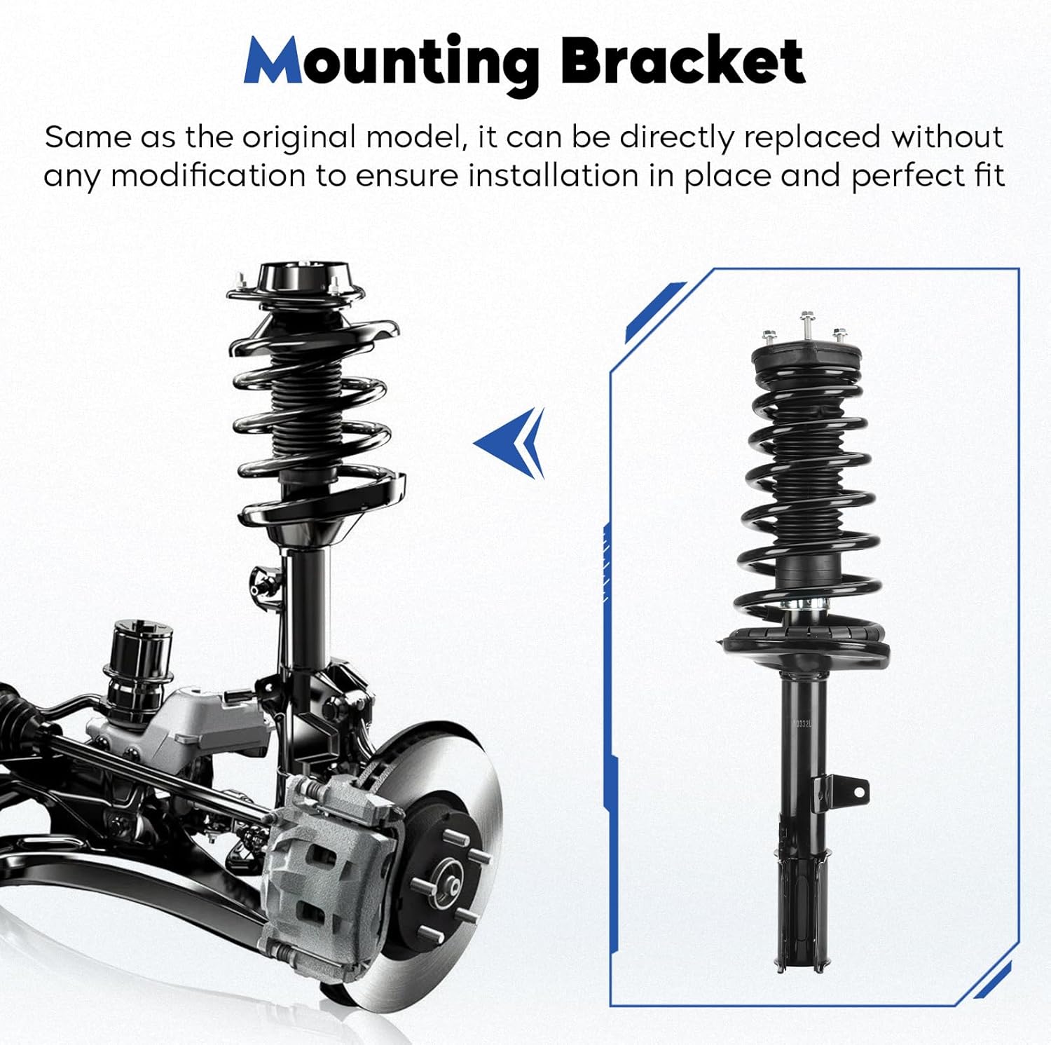 Front and Rear Struts Assembly Fit for 1997-2001 Toyota Camry, 1999-2003 Solara, Shock Absorber & Sway Bar End Link, Replace for 531678 531679 531680 531681 (8Pcs)