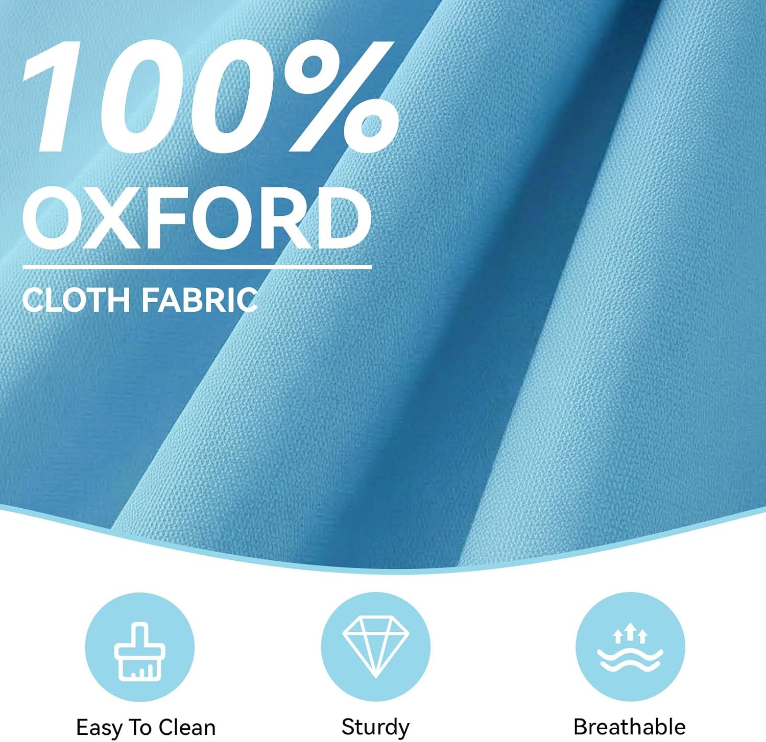 aoxun 11pcs patio cushion covers replacement, waterproof outdoor furniture cushion covers with zipper and non-slip bottom, patio sofa couch 3 sizes for patio sectional, covers only (sky blue) 11 pcs sky blue
