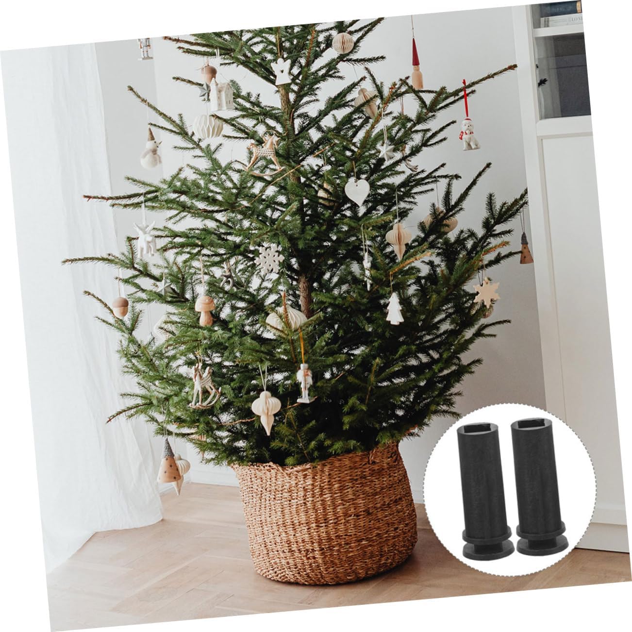 10pcs Artificial Tree Base Sturdy Support for Christmas Trees Replacement Stand for Holiday Decor Attractive Design for Spaces and Tabletop Displays